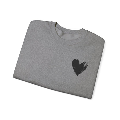 Crewneck Sweatshirt - 'I'm Just a Girl' with Heart Design