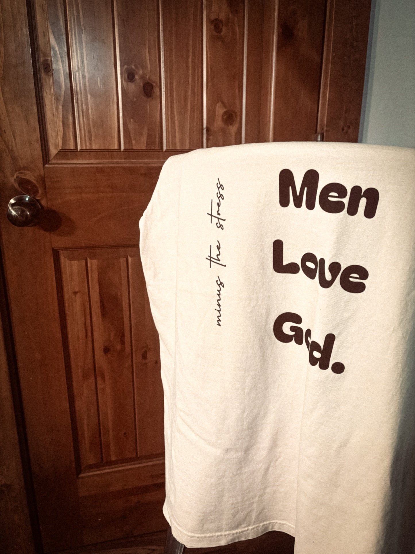 Men's Garment-Dyed T-Shirt - 'Real Men Love God' Inspirational Tee